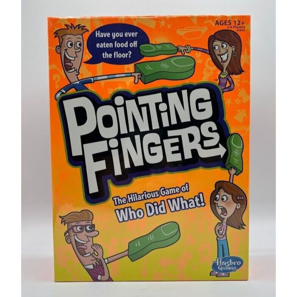 Pointing Fingers Fun Party Game Ages 12+ Hasbro Gaming Board Game NEW SEALED SF3